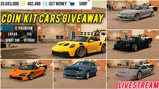 Giving Away 20 Cars FOR FREE To My Subscribers Live Car Parking Multiplayer