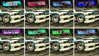 NFS Most Wanted (2005) DS vs GBA vs GameCube vs PC vs PS2 vs PSP vs Xbox vs Xbox 360