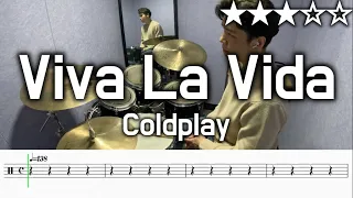 [가사번역] Viva La Vida - Coldplay (★★★☆☆) Drum Cover with Sheet Music