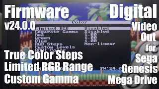 Megaswitch HD Update v24.0.0. True Color Steps, Limited RGB Range, Custom Gamma.