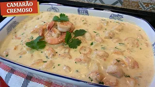 SENSACIONAL esse CAMARÃO com CREME DE LEITE e ALHO  | Super Cremoso | Receitas da Maninha