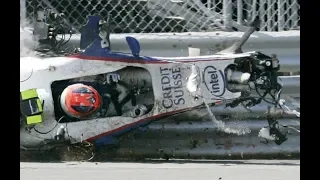 robert kubica brutal crash canada 2007 F1