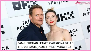 Sam Heughan Leaves Caitríona Balfe a Jamie Fraser Voice Text at the 'Outlander' Tribeca Premiere