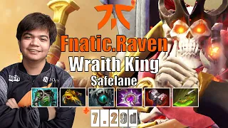 Wraith King Safelane | Fnatic.Raven | JUST HIT AND CRIT AND SMASH | 7.29d Gameplay Highlights