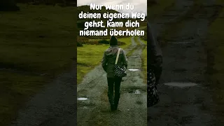 Nur wenn du deinen eigenen Weg gehst, kann dich niemand überholen #shorts