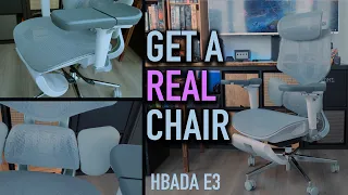 Stop Hurting Your Back, Get a REAL Chair! HBADA E3 Ergonomic Office Chair Overview