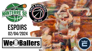 Nanterre92 vs Paris Basketball Espoirs 02/04/2024 Highlights by We R Ballers