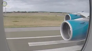 Hi Fly A380 for Air Austral: MASSIVE & colorful Takeoff, Paris CDG to La Reunion!!! [AirClips]