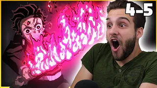 Tanjiro's New Attack is INSANE | Demon Slayer Season 3 Episode 4 and 5 Blind Reaction