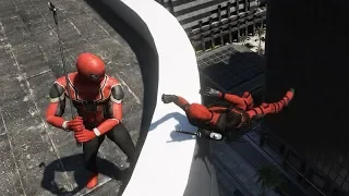 GTA 5 Funny Ragdolls #25 (Jumps/Falls/Fails) Superheroes