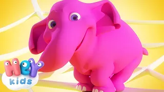 Ein Elefant ging ohne Hetz - Kinderlieder auf Deutsch | KinderliederTV