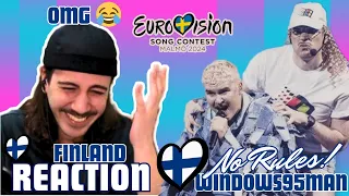 🇫🇮 Reaction Windows95Man - No Rules! (SUBTITLED) | Reacting to Finland Eurovision 2024