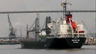 BALSA 83 Cargo Ship arriving in Savannah GA - 7/30/2012