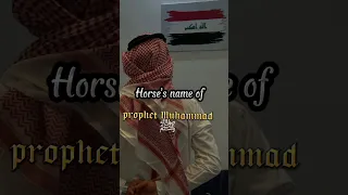 Horse's name of prophet Muhammadﷺ 🥰💛 #islam #shorts