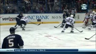 Jaden Schwartz wrist shot goal 3-2 Chicago Blackhawks vs St. Louis Blues 12/28/13 NHL Hockey