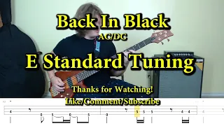 Back In Black - AC/DC (Bass Cover with Tabs)