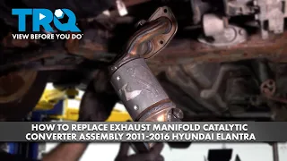 How to Replace Exhaust Manifold Catalytic Converter Assembly 2011-2016 Hyundai Elantra