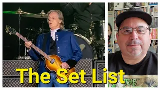 Paul McCartney SET LIST for His "Got Back" Tour 2022