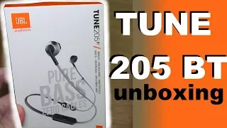 JBL TUNE205 BT pure bass - bluetooth headphones - Unboxing