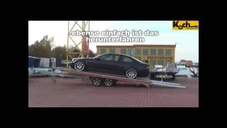 FITZEL Autotrailer, Autotransporter für Profis, perfekt für Tiefe PKWs Porsche, Ferrari... Anhänger