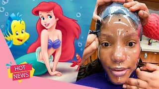 Live Action Little Mermaid BTS Images Give New Look At Halle Bailey's Ariel