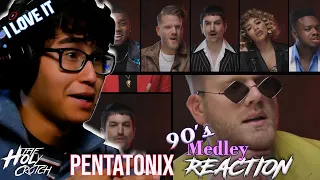 FIRST TIME REACTION to Pentatonix 90's Medley - THIS WAS DOPE!