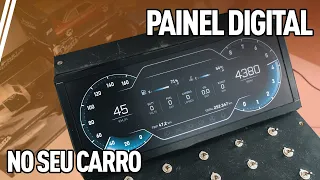 PAINEL DIGITAL UNIVERSAL NO SEU CARRO! FACIL ADAPTAÇÃO