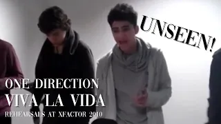 One Direction - Viva La Vida (rehearsals at xfactor 2010) FULL VIDEO