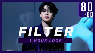 BTS (방탄소년단) - FILTER 【8D+8D 화음강조 / 1 HOUR】┃★이어폰 필수! USE HEADPHONES!