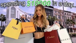 spending $10,000 in a day..