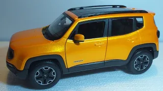 Jeep renegade,maisto,bburago,1:18,welly,norev,solido,1:18,kyosho,dickie,paudi,mondo motors,mcg,paudi