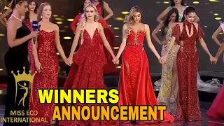 Miss Eco International 2021 Winners Announcement