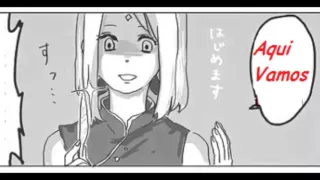SasuSaku- Sakura Le Corta Por Primera Vez El Pelo A Sasuke  (FanArt)