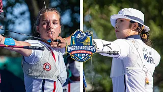 Jang Minhee v Lisa Barbelin – recurve women quarterfinal | Yankton 2021 World Archery Championships