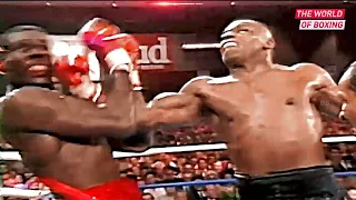 Brutal confrontation between Mike Tyson (USA) vs Frank Bruno (England)