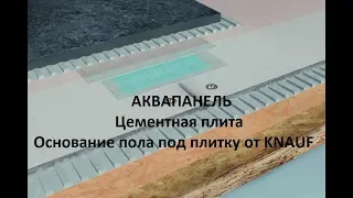 Укладка плитки на деревянный пол.  АКВАПАНЕЛЬ.  Цементная плита.  Основание пола под плитку г.Миасс.