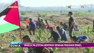 Palestina Bersitegang dengan Tentara Israel di jalur Gaza