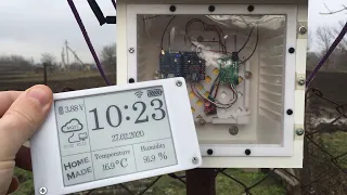 Weather station on ESP8266, MQTT and EPaper display
