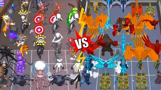Beat Door 100 Challenge Vs Merge Kaiju KongxGozilla ⭐ Merge Simulator Battles