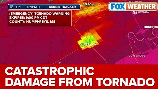 Catastrophic Damage From Tornado Near Rolling Fork, MS