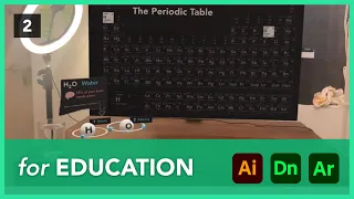 AR Concept for Kids to learn about the Periodic Table in Adobe Aero