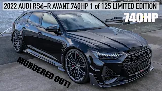 MURDERED OUT! 2022 AUDI RS6-R 740HP ABT 1of125! AS DARTH VADER AS IT CAN BE - THE BEAST IN DETAIL