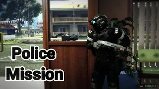 GTA 5 Mission - A team of police officers received a FIB order for a BANK HEIST!