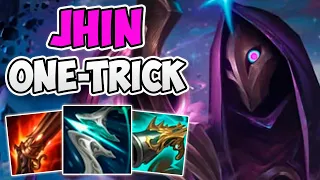 CHALLENGER JHIN ONE-TRICK PLAYING BUFFED JHIN! | CHALLENGER JHIN ADC GAMEPLAY | Patch 12.8 S12