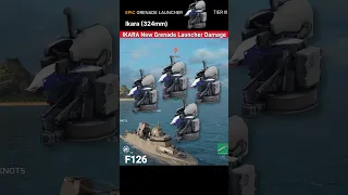 4×🔥 IKARA New Grenade Launcher Damage | Modern Warships #shorts