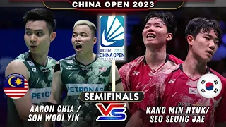 Aaron Chia/ Soh Wooi Yik vs Kang Min Hyuk/ Seo Seung Jae | China Open 2023 #Badminton #sports