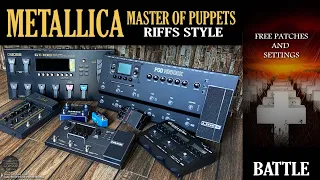 METALLICA Master of Puppets Style HD500X vs GT100 vs MG30 vs G3N vs Tonelab ST vs MT-2 vs Mooer 017.