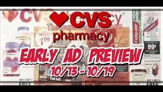 CVS EARLY AD Preview // 10-13 to 10-19 // FREE Makeup and Cheap Razors