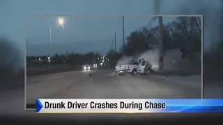 Drunk driving chase ends with crash in Oakland County