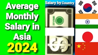 Average Monthly Salary in Asian Countries | Asian Countries by Salary